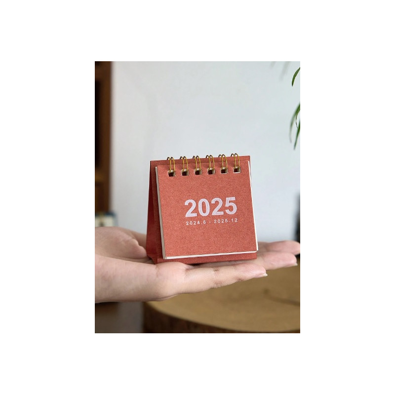 Calendar Mini Birou 2025 Compact și Elegant pentru Organizare Zilnică Calendar 2025 Cu Zile Lucratoare