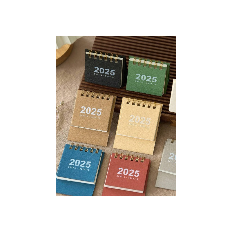 Calendar Mini Birou 2025 Compact și Elegant pentru Organizare Zilnică Calendar 2025 Cu Zile Lucratoare
